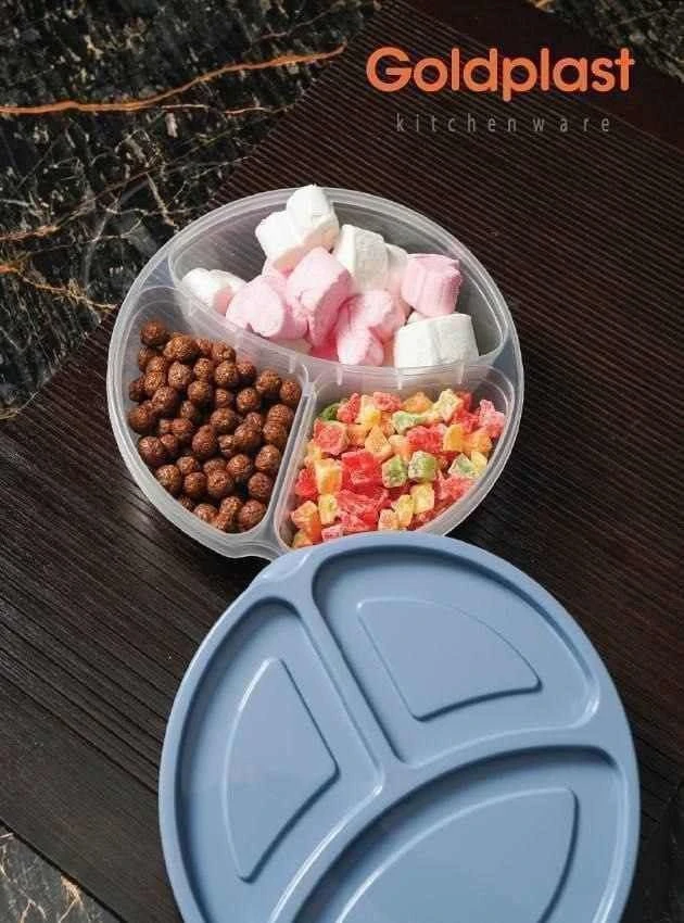 ظرف غذاگرد3خونه